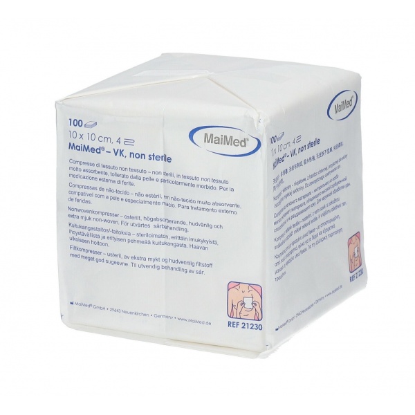 Comprese material netesut nesterile 10 x 10 cm - 100 buc