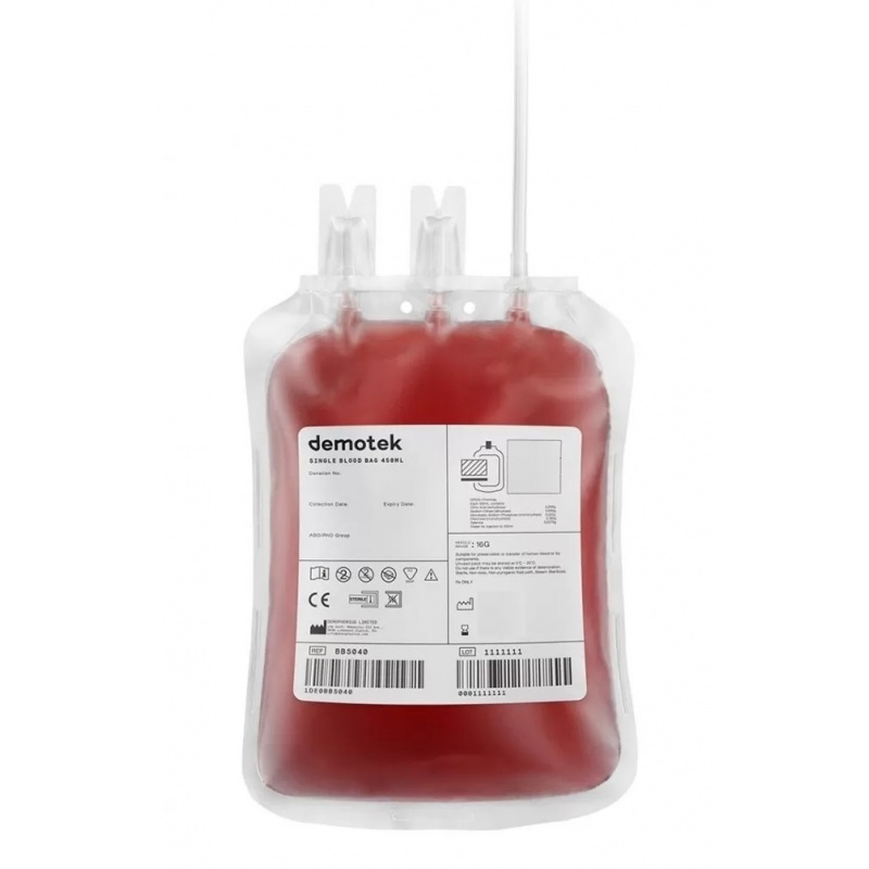Punga recoltare sange cu ac 16G - 450 ml 2