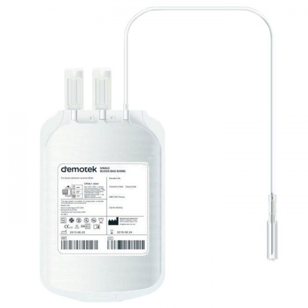 Punga recoltare sange CPDA-1 cu ac 14G si protectie - 350 ml