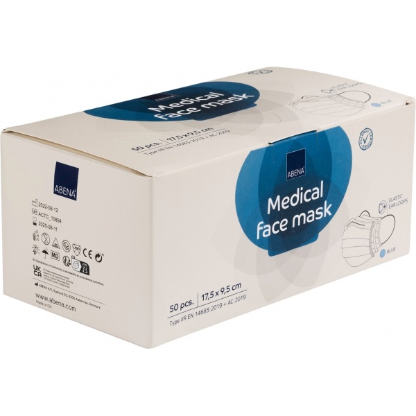 Masti medicale 3 straturi Abena IIR - 50 buc