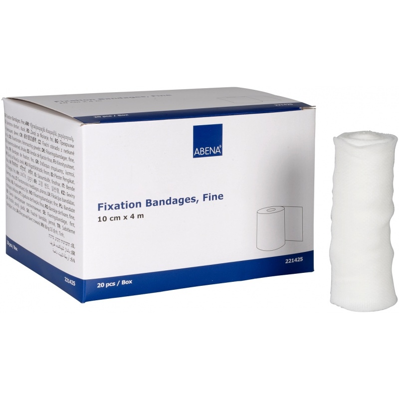 Bandaj elastic pentru fixarea pansamentelor - Abena - 10 cm x 4 m - 20 buc