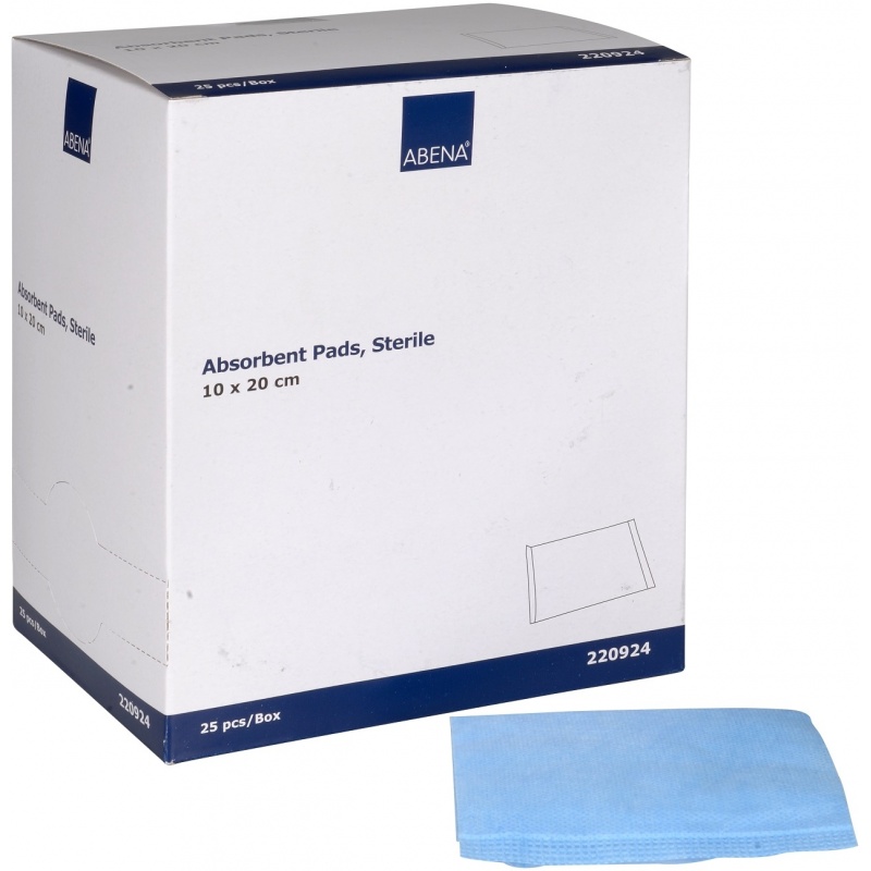 Comprese sterile absorbante din celuloza - 10 cm x 20 cm - 25 buc
