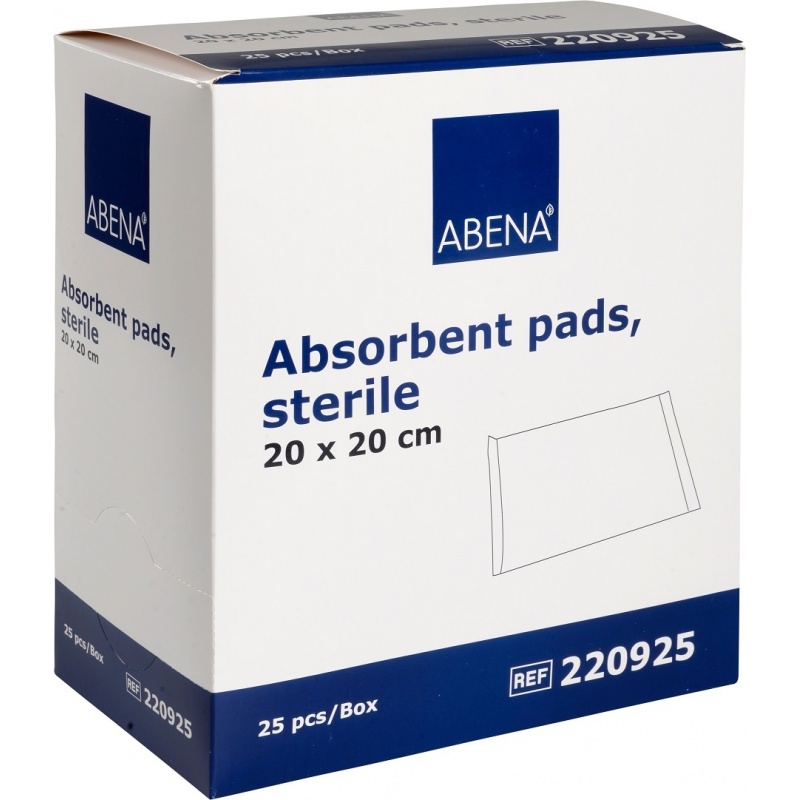 Comprese sterile absorbante din celuloza - 20 cm x 20 cm - 25 buc