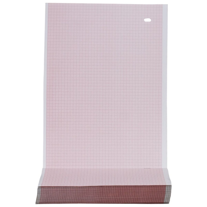Hartie EKG la blat - 210 x 280 mm x 300 file caroiata
