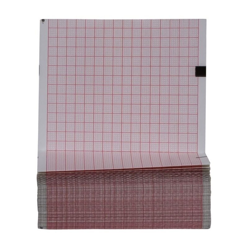 Hartie EKG la blat - 80 x 90 mm x 280 file caroiata