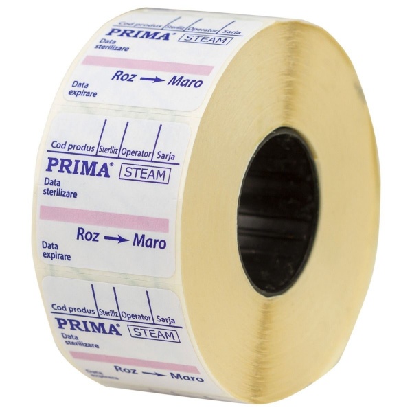 Etichete dublu adezive pentru sterilizarea cu abur - 500 buc
