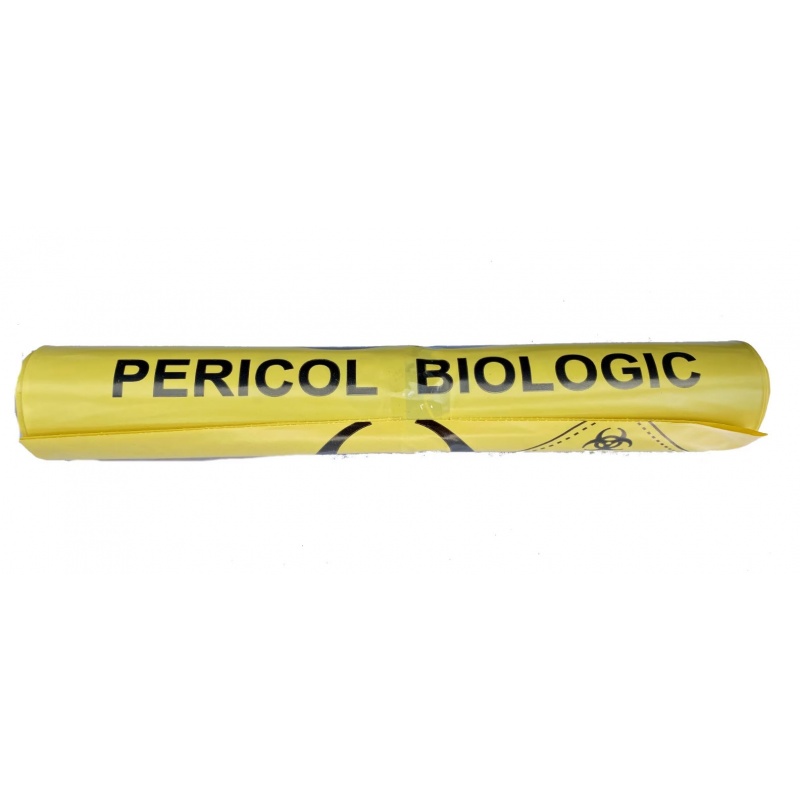 Saci galbeni deseuri infectioase - 10 litri - 50 buc 2