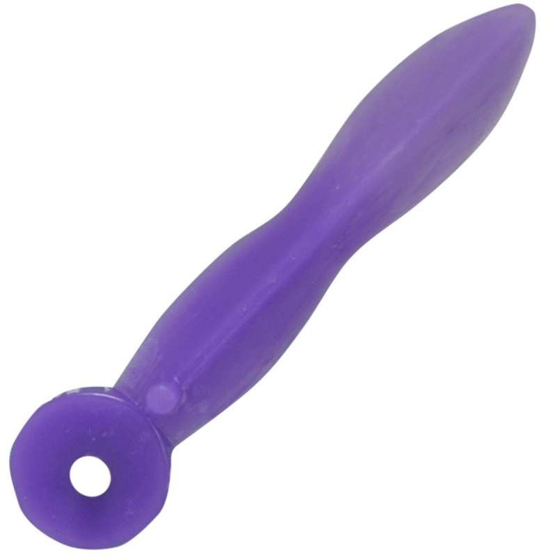 Pene Poly Interdentare cu inel - Mov - L - 100 buc