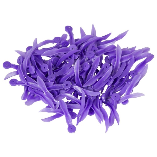 Pene Poly Interdentare cu inel - Mov - L - 100 buc