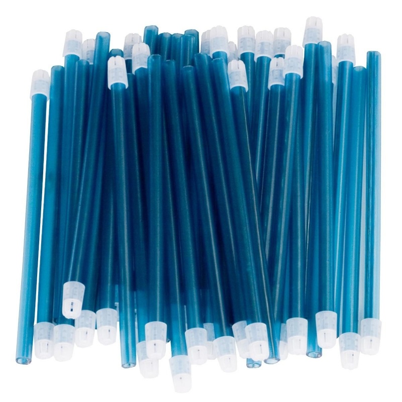 Aspiratoare saliva cu cap detasabil 15 cm - Albastru - 100 buc 2