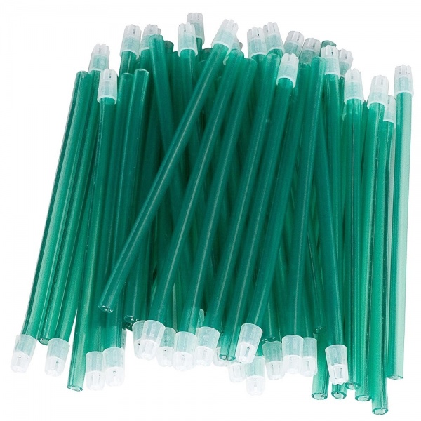 Aspiratoare saliva cu cap detasabil 15 cm - Verde - 100 buc