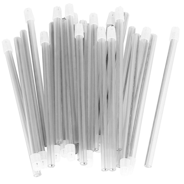 Aspiratoare saliva cu cap detasabil 15 cm - Transparent - 100 buc