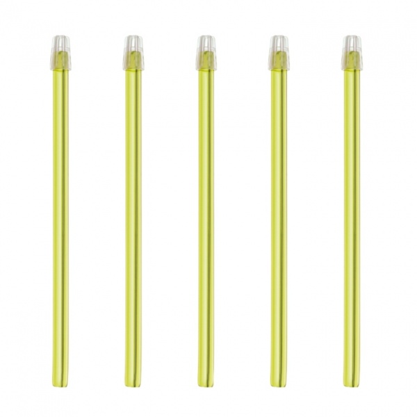 Aspiratoare saliva cu cap detasabil 15 cm - Galben - 100 buc