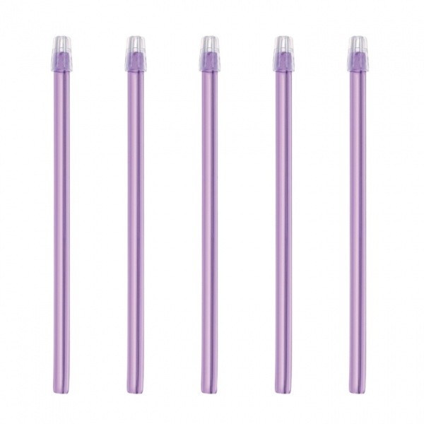 Aspiratoare saliva cu cap detasabil 15 cm - Mov - 100 buc