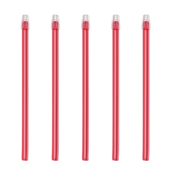 Aspiratoare saliva cu cap detasabil 15 cm - Rosu - 100 buc