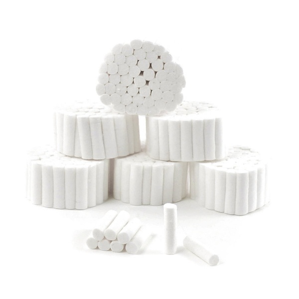 Rulouri din bumbac sterilizabile - RIGIDE #1 - 38 x 8 mm - 500 buc