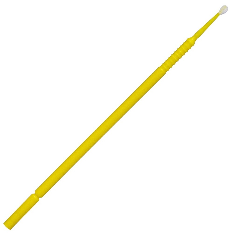 Microaplicatoare cu puf pentru bonding - M ( Galben/Verde - 1.5 mm ) - 100 buc