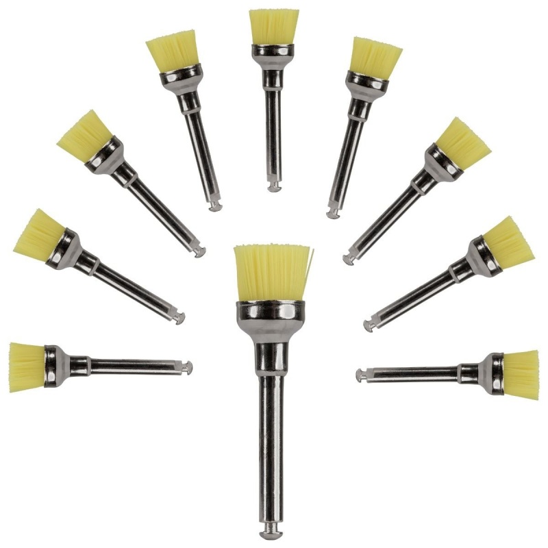 Periute detartraj din nylon - Galben - 10 bucati