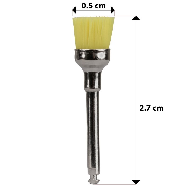 Periute detartraj din nylon - Galben - 10 bucati