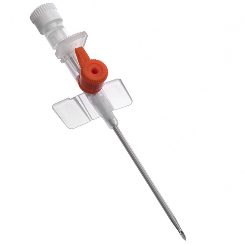 Branule cu valva - PORTOCALII - 14G - 100 buc