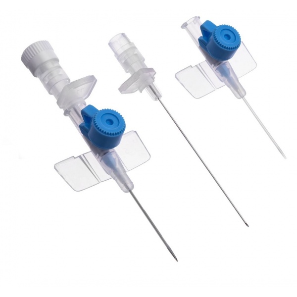 Branule cu valva - ALBASTRU - 22G - 100 buc