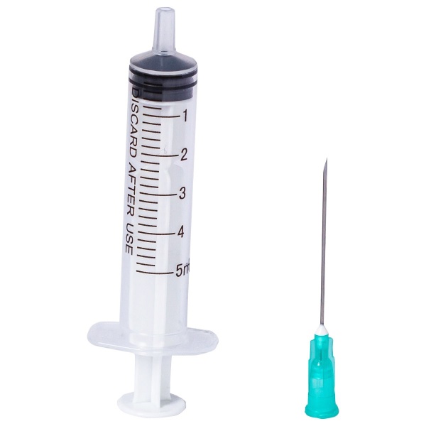 Seringi 5 ml cu ac 21G - 100 buc