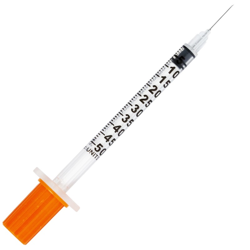 Seringi insulina 0.5 ml cu ac incastrat 30G - Prima - 100 buc