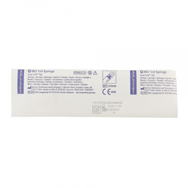 Seringi 1 ml cu filet ( Luer-Lock ) BD - 100 buc