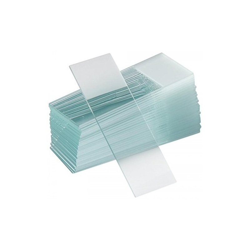 Lame Microscop matuite la un capat - 76 x 26 mm - 50 buc