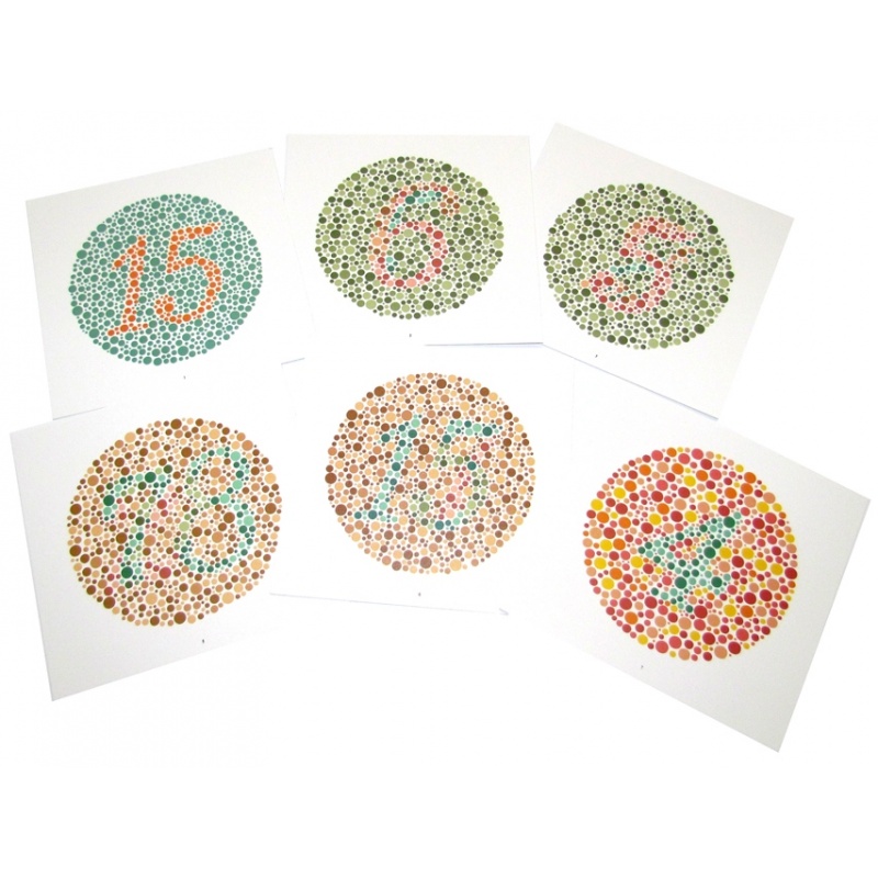 Teste cromatice ISHIHARA - 15 planse